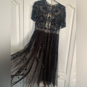 Sequin dress with slip